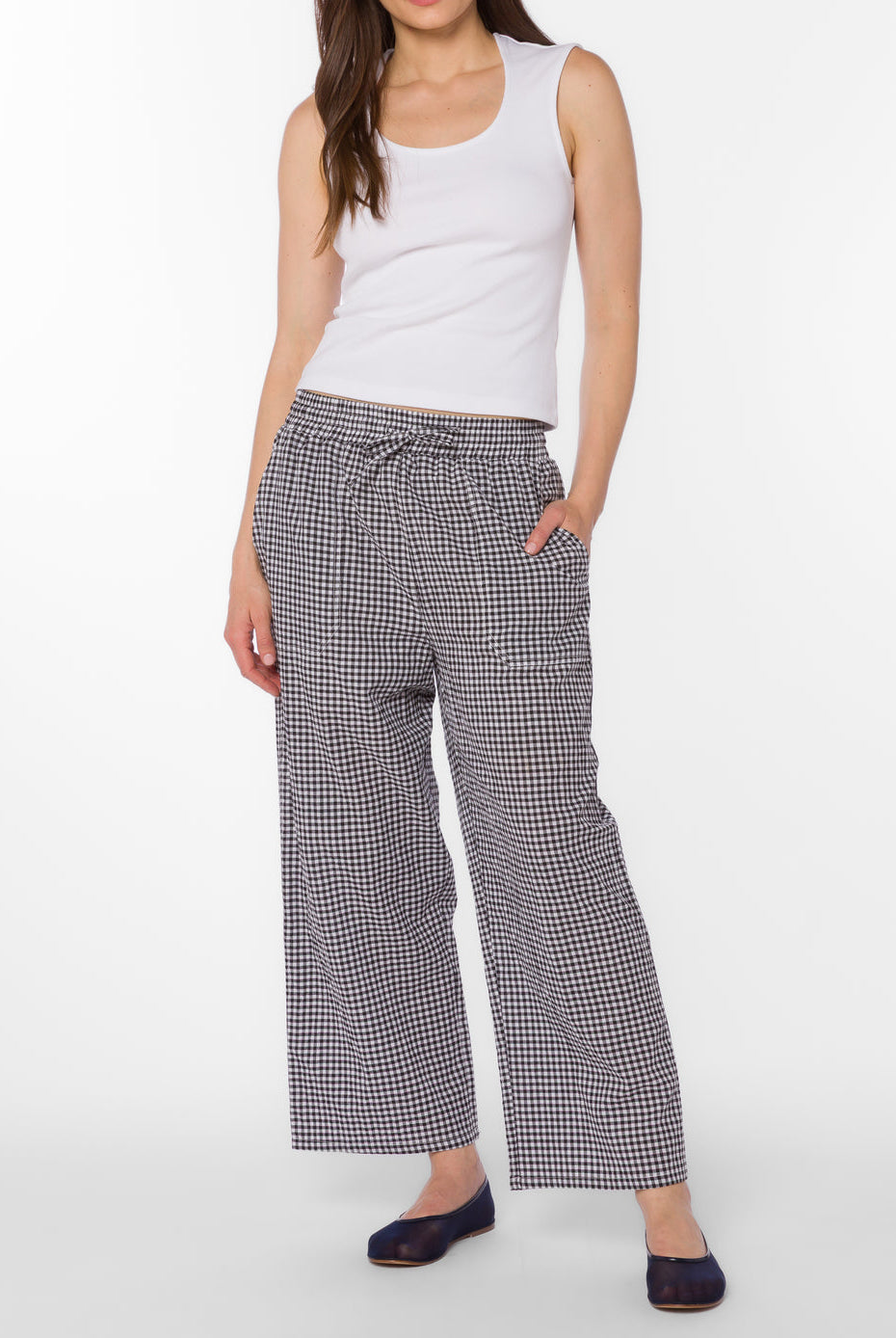 Velvet Heart | Allie Black Gingham Pants