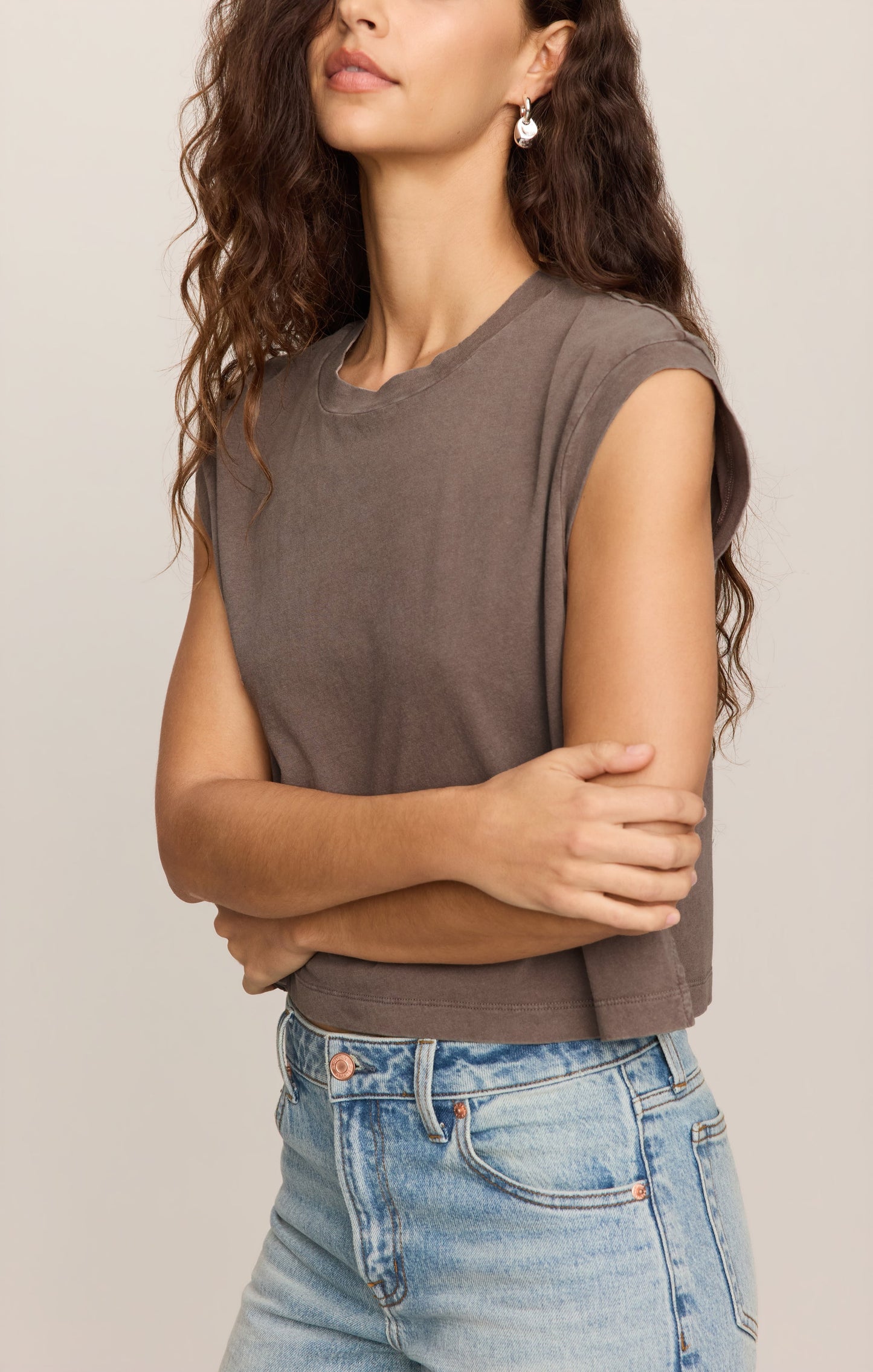 Z Supply | Flex Cropped Muscle Tee
