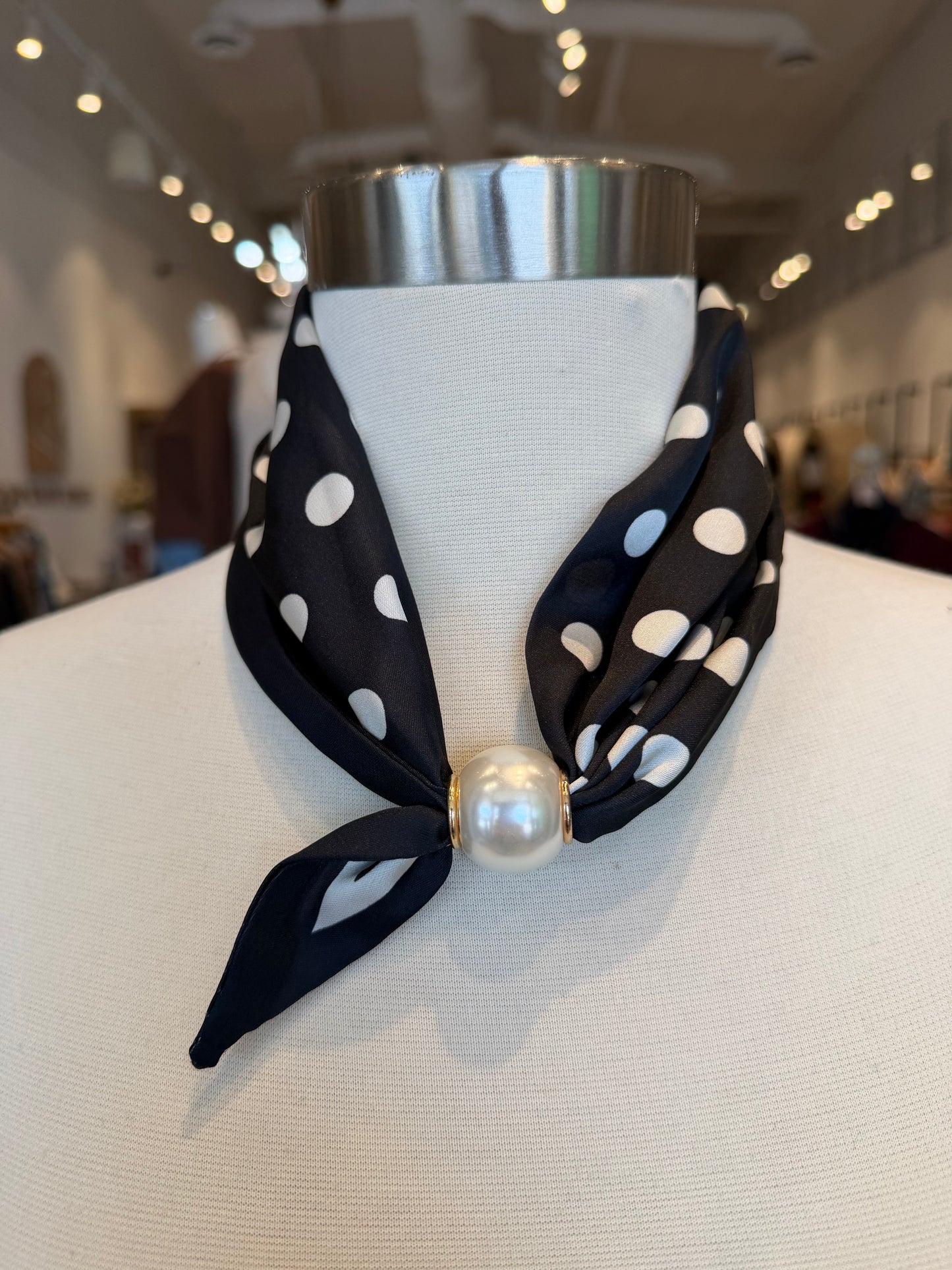 Polka Dot Scarf Tie