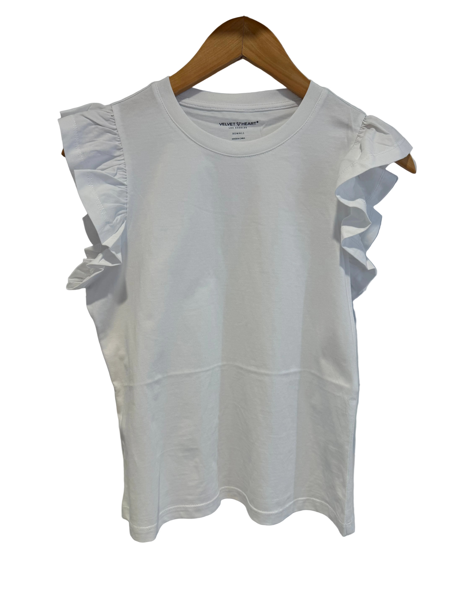 Velvet Heart | Fabiola Flutter Sleeve Crewneck Tee