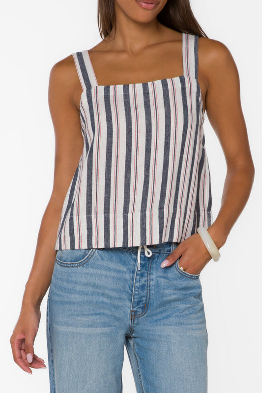 Velvet Heart | Amora Blue Stripe Tank
