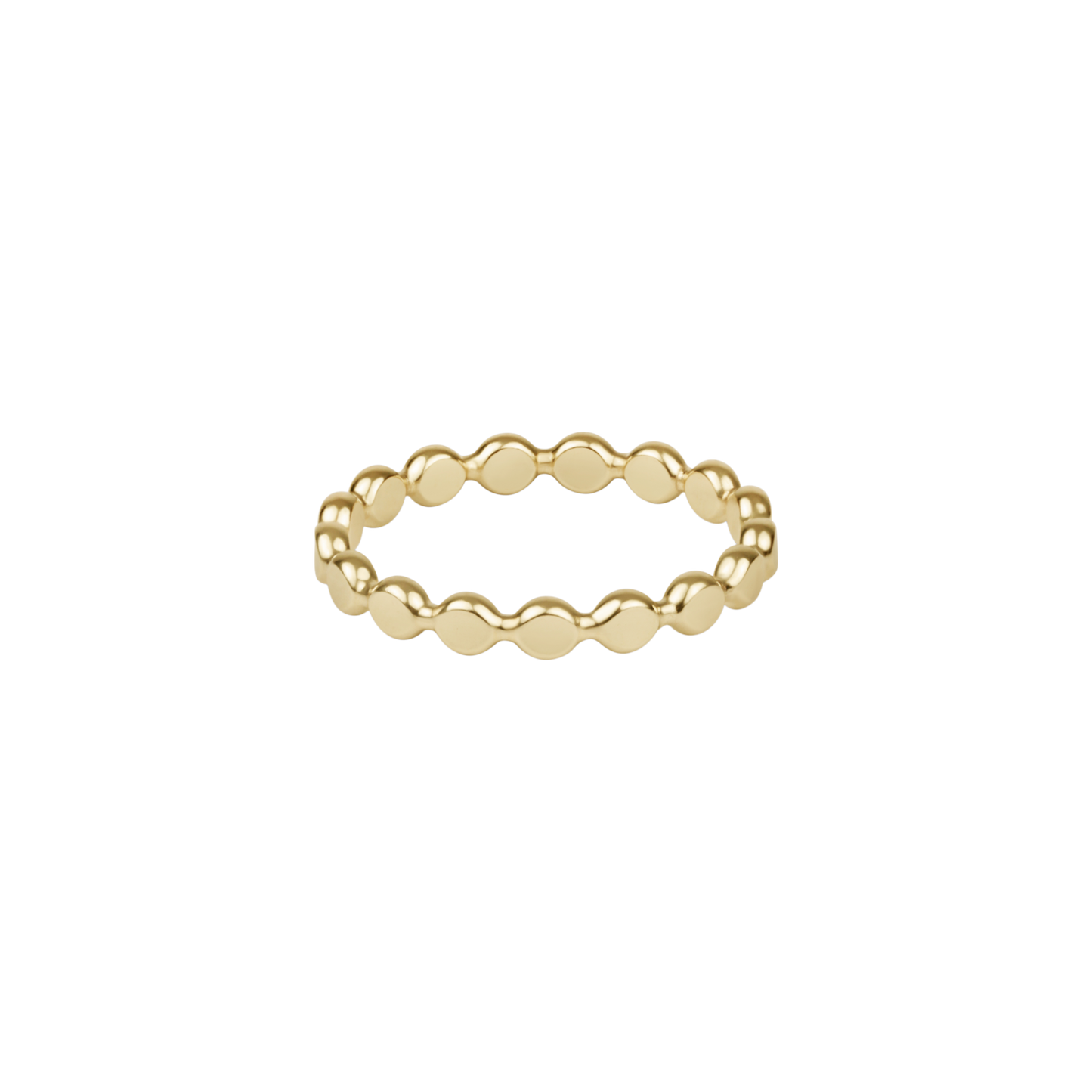 Enewton Classic Gold Beaded Disc Ring