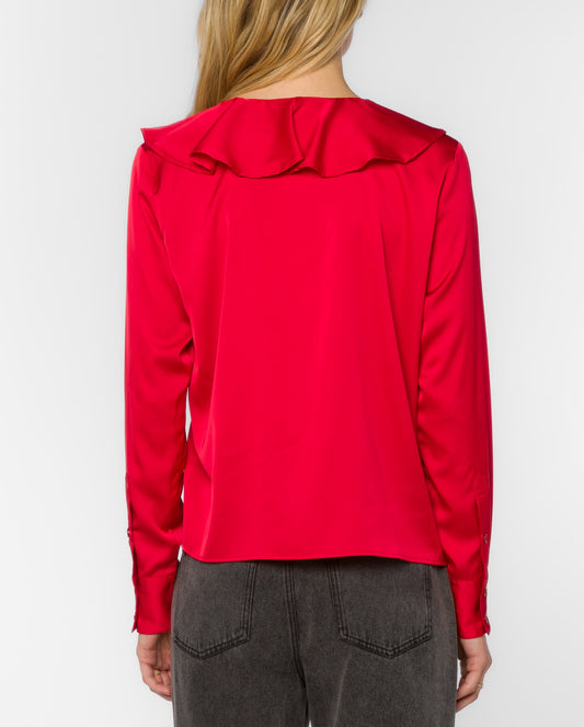 Velvet Heart | Madelyn Soft Red Top