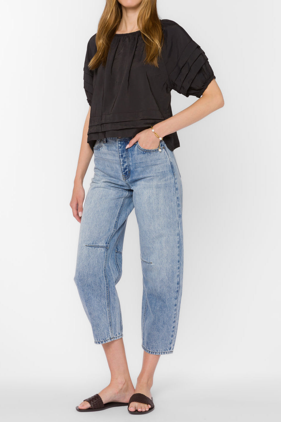 Velvet Heart | Tashia Black Short Sleeve Top