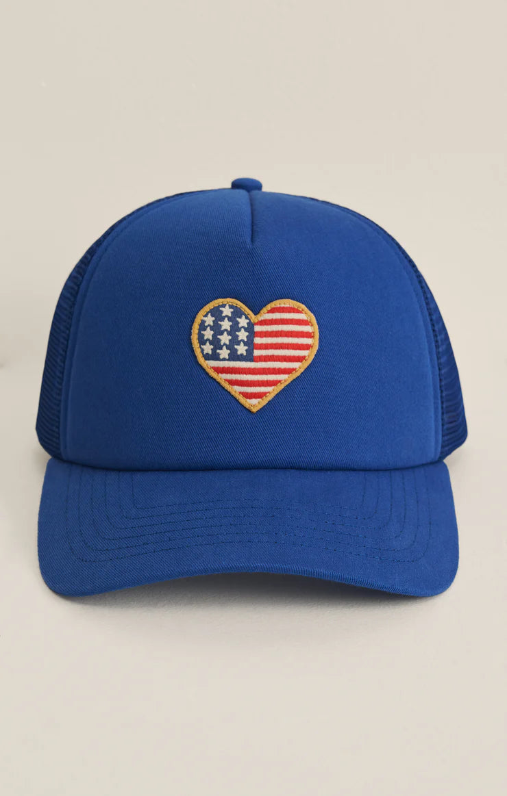 Z Supply | Heart Flag trucker Hat