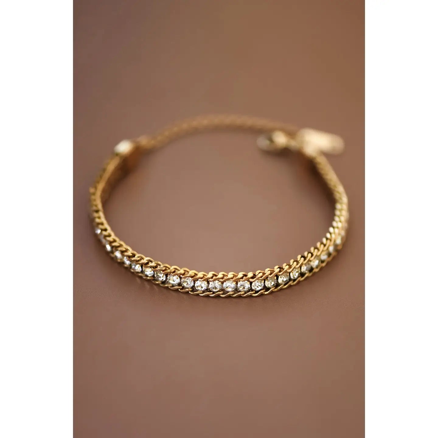 Chain Link Rhinestone Bracelet