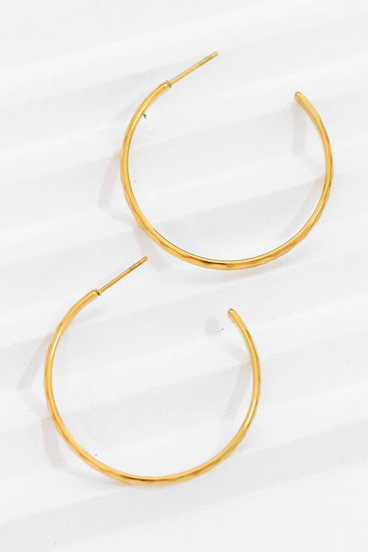 Gold Hoops Earrings