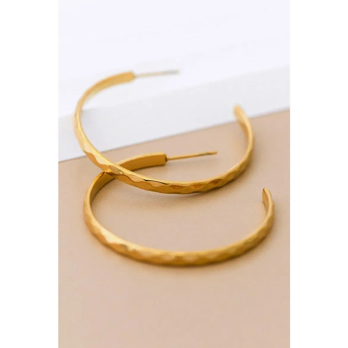 Gold Hoops Earrings
