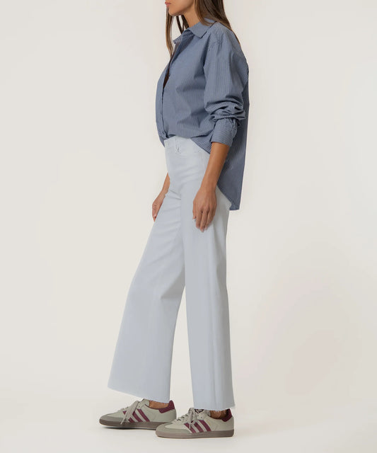 Kut | Meg High Rise Wide Leg in Optic White
