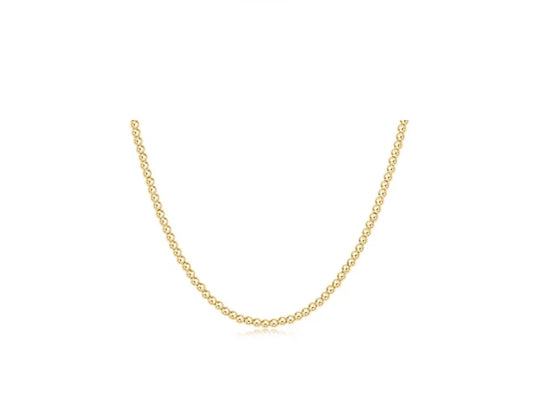 enewton |choker beaded - classic gold 2.5mm