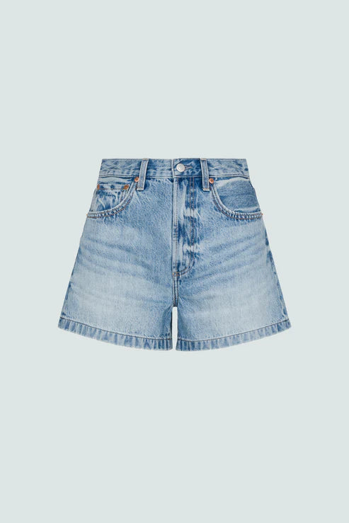 Pistola Saige High Rise Short- French Riviera