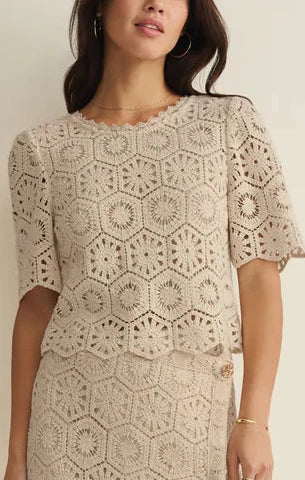 Z Supply | Raquel Lace Cropped Top