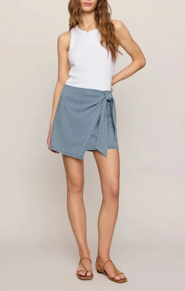 Z Supply | Sora Jersey Denim Mini Skirt