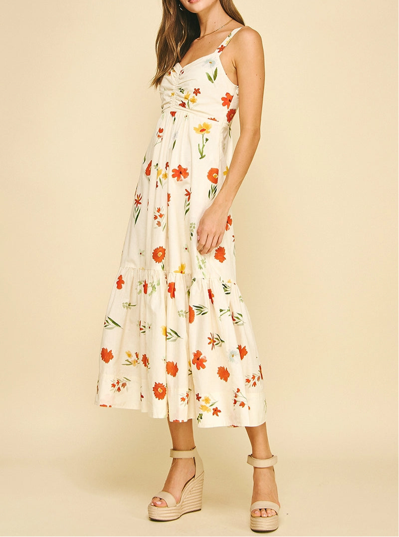 Lynn Floral Tiered Maxi Dress
