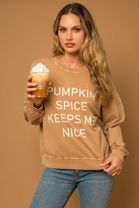Pumpkin Spice Keeps Me Nice Sweatshirt