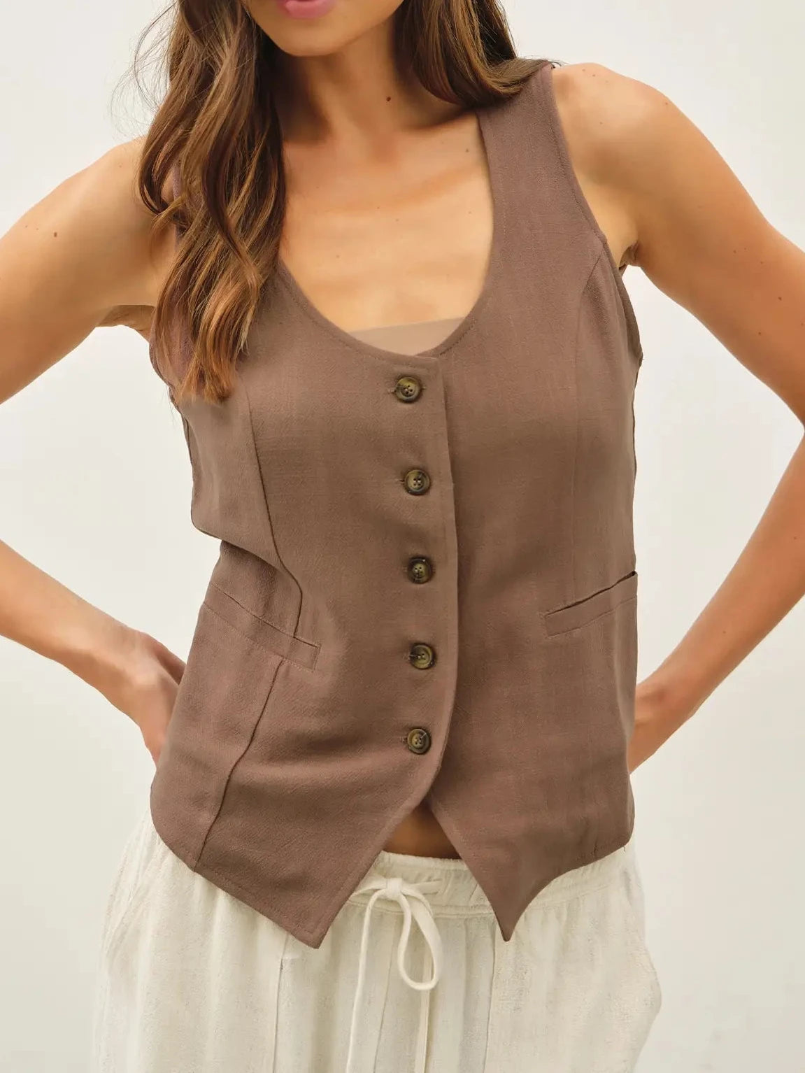 The Classic Linen Vest