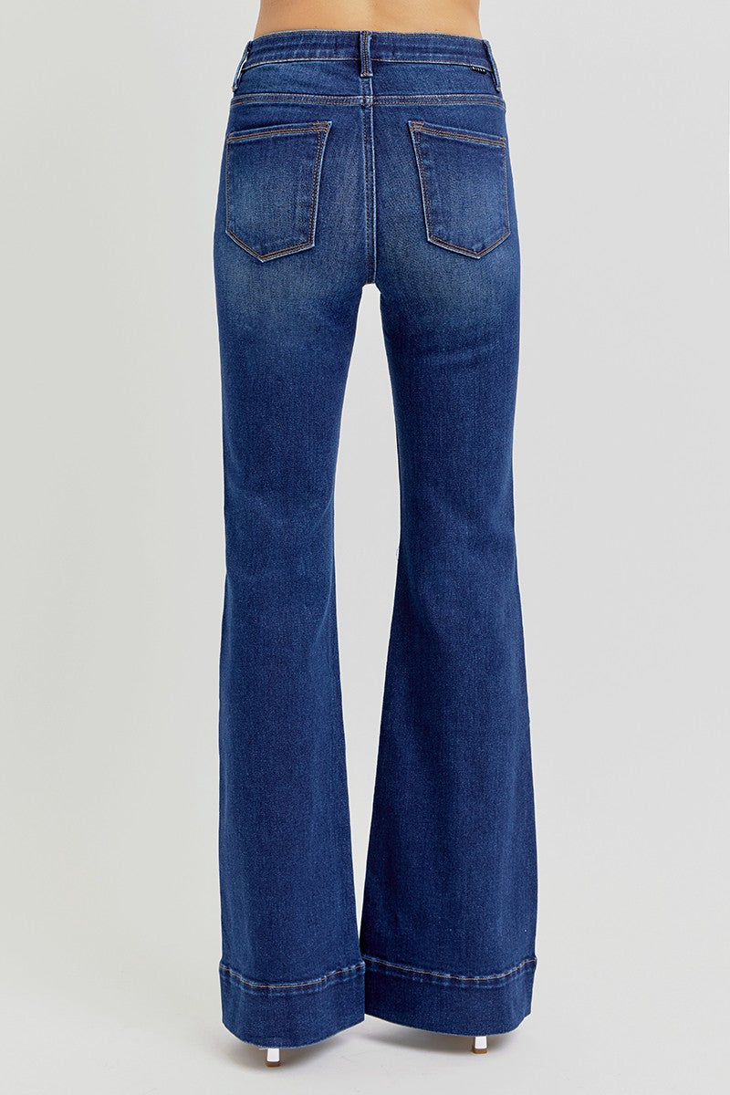 Frankie High Rise Flare Stretch Denim