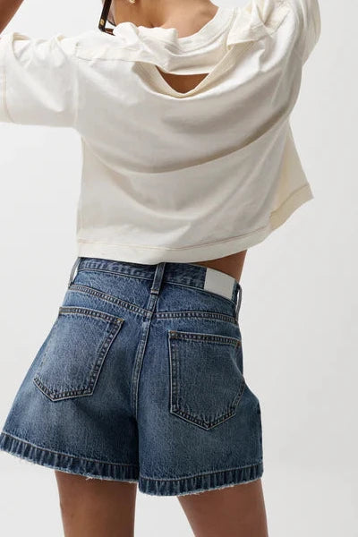 Pistola | Saige High Rise A-Line Short-WISHBONE