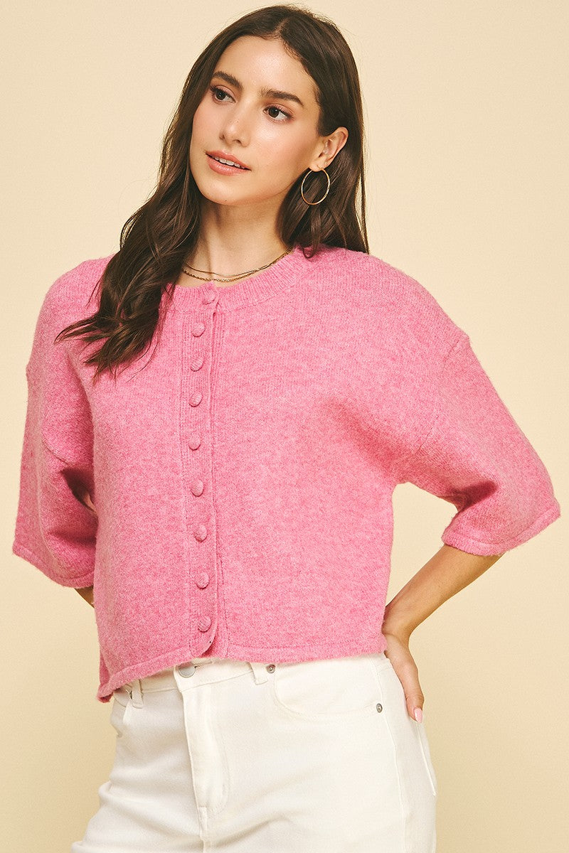 Madeleine Round Neck Short Sleeve Sweater