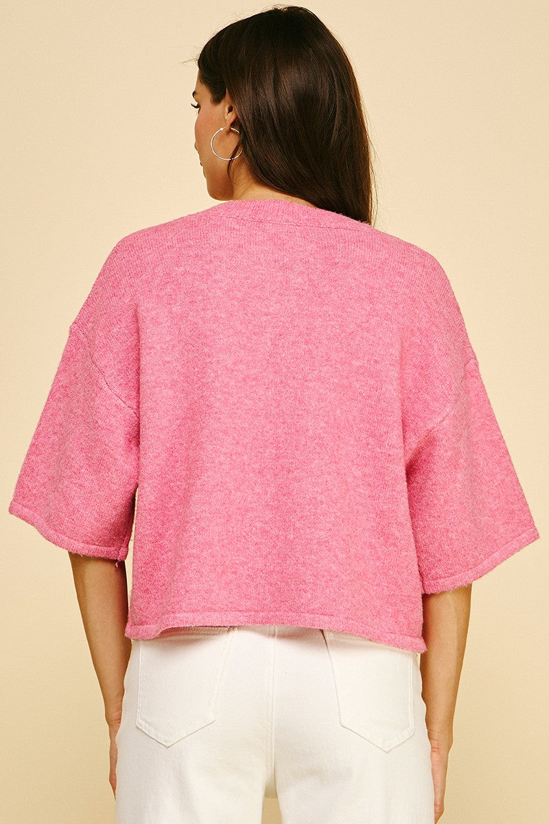 Madeleine Round Neck Short Sleeve Sweater