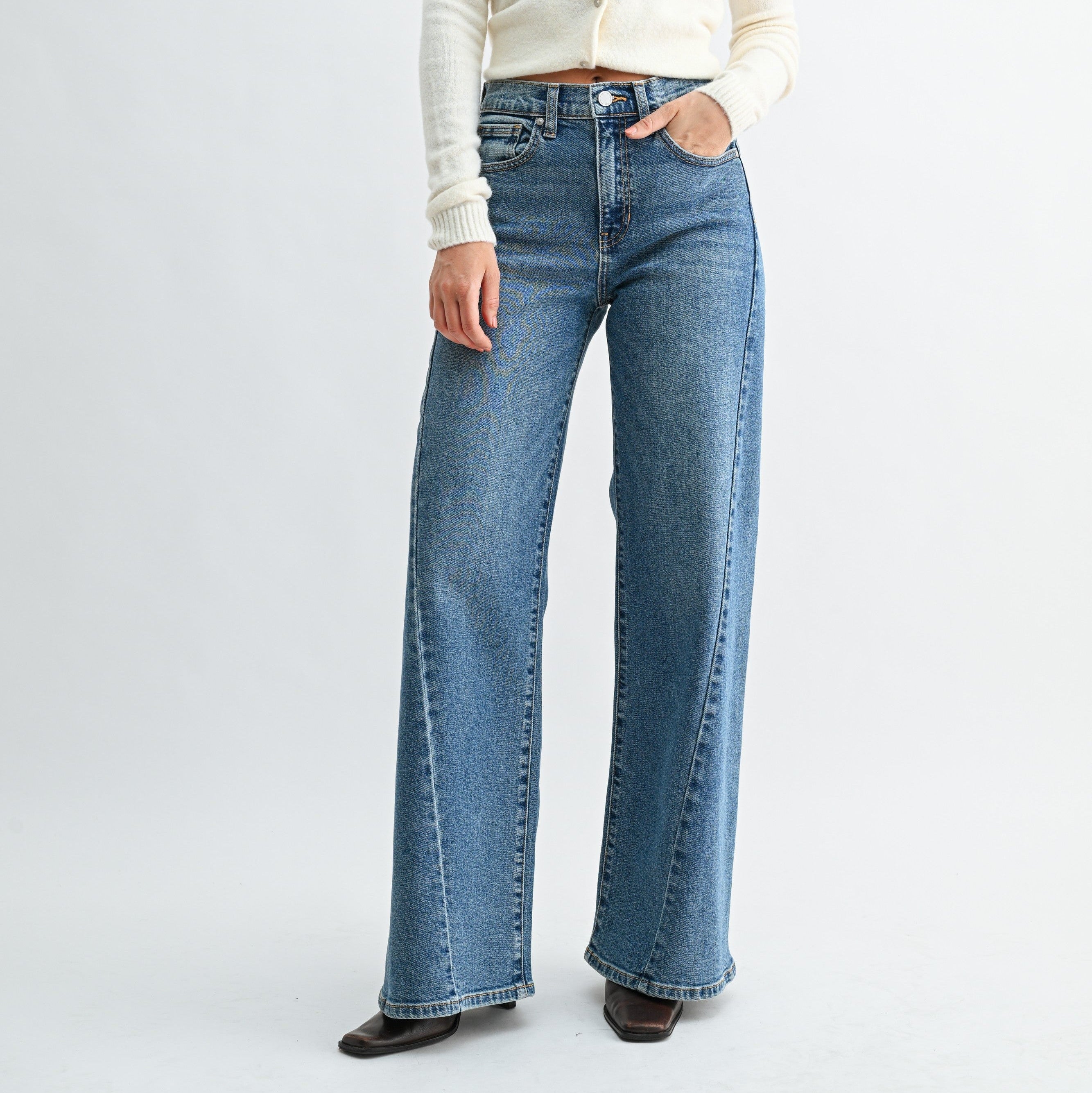 Twisted Seam Wide Leg