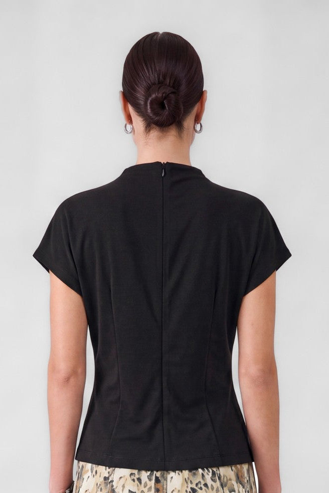 Tara Mock Neck Knit Top