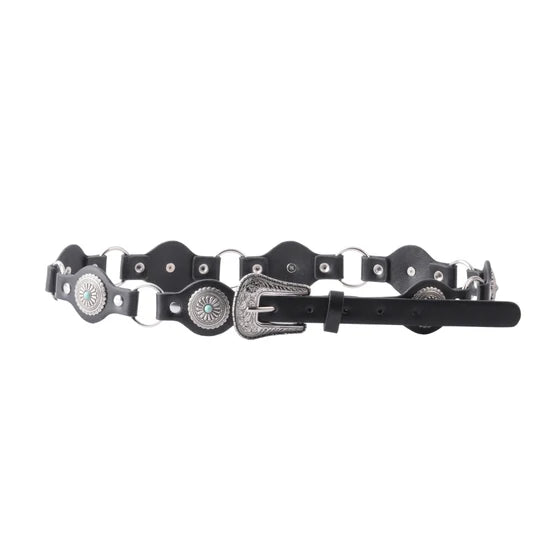 Desert Darling Concho Leather Belt