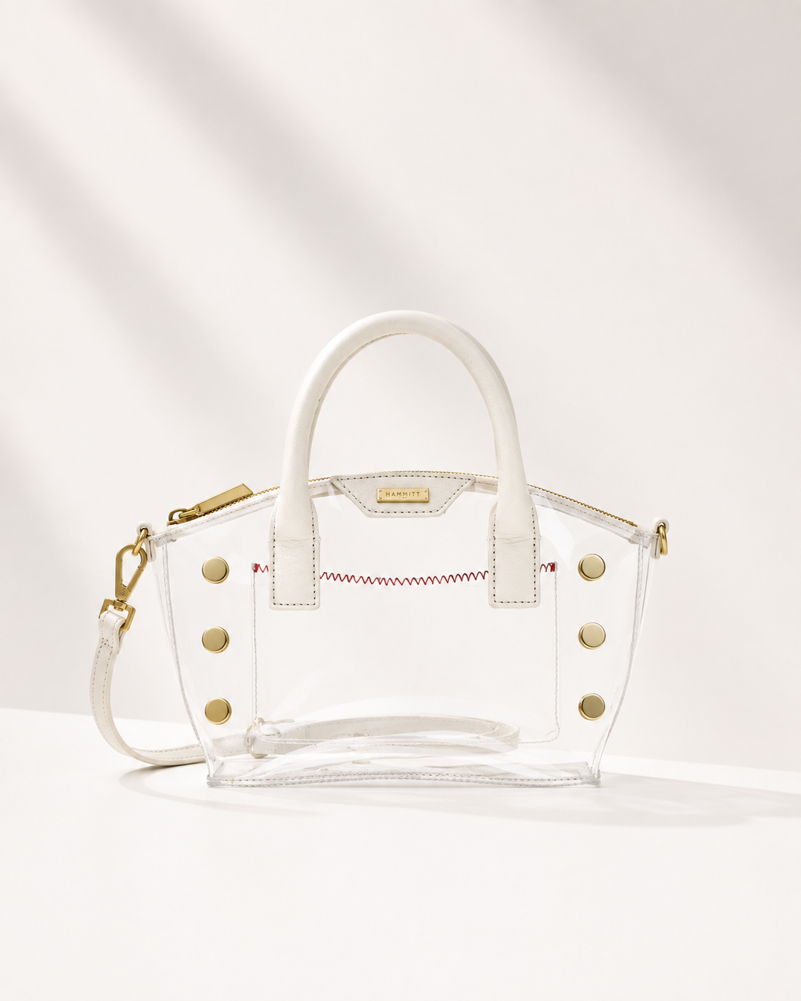 HAMMITT | Paula Clear Calla Lily White/Brushed Gold