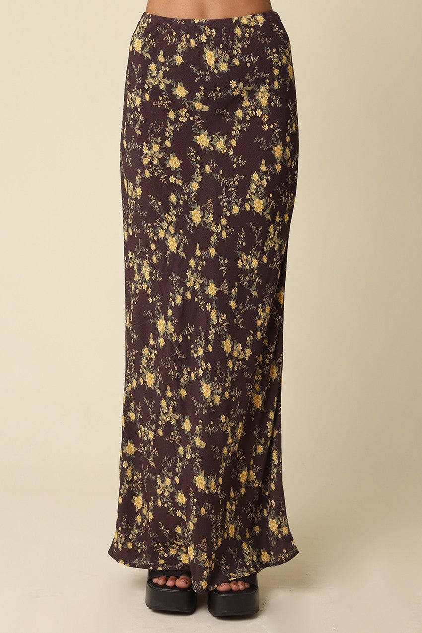 Amani Floral Slip Maxi Skirt