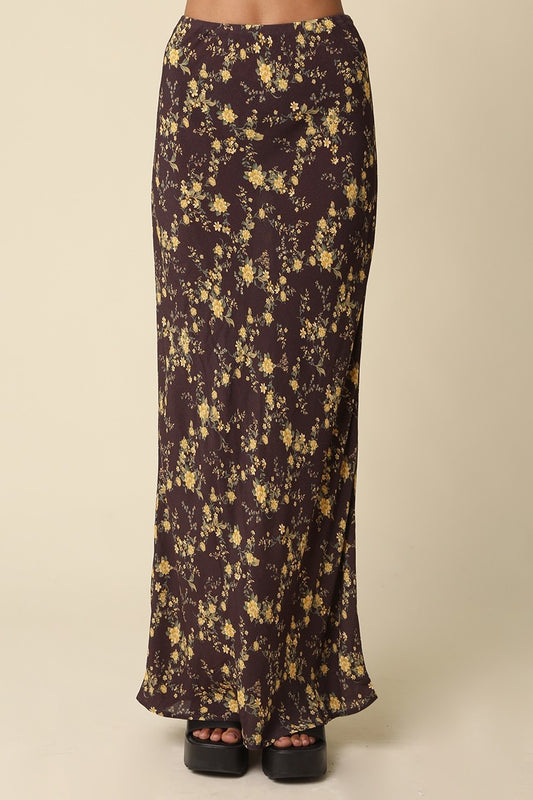 Amani Floral Slip Maxi Skirt