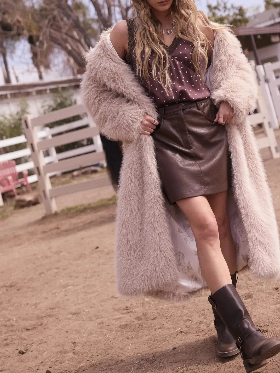 Diana Faux Leather Mini Skirt