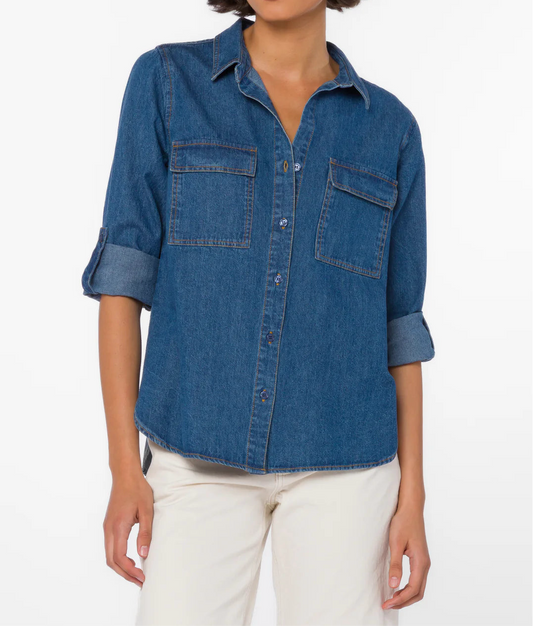 Velvet Heart | Talma Dark Rinse Shirt