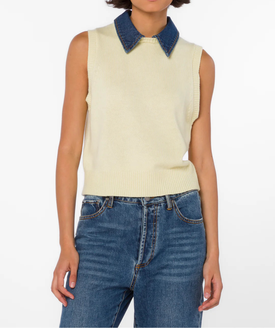 Velvet Heart | Renier Lemon Chiffon Vest