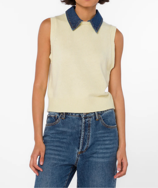 Velvet Heart | Renier Lemon Chiffon Vest