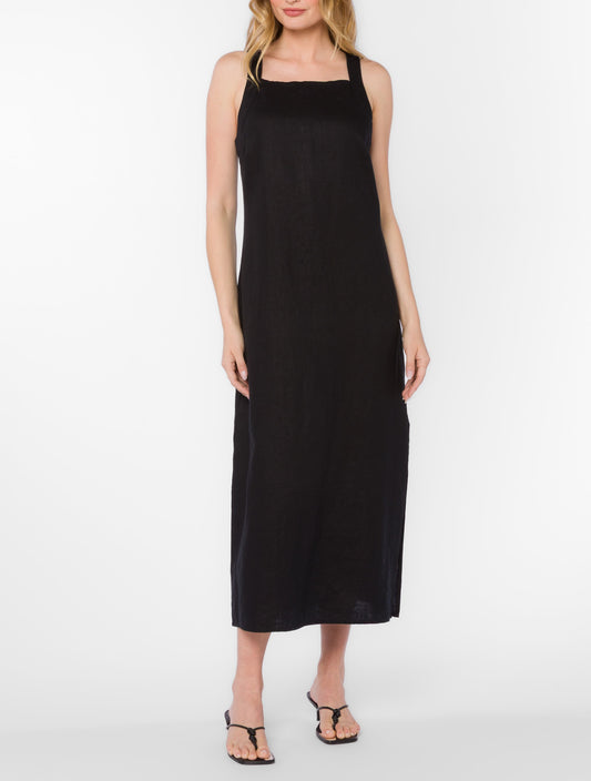 Velvet Heart | Ashanti Black Midi Dress
