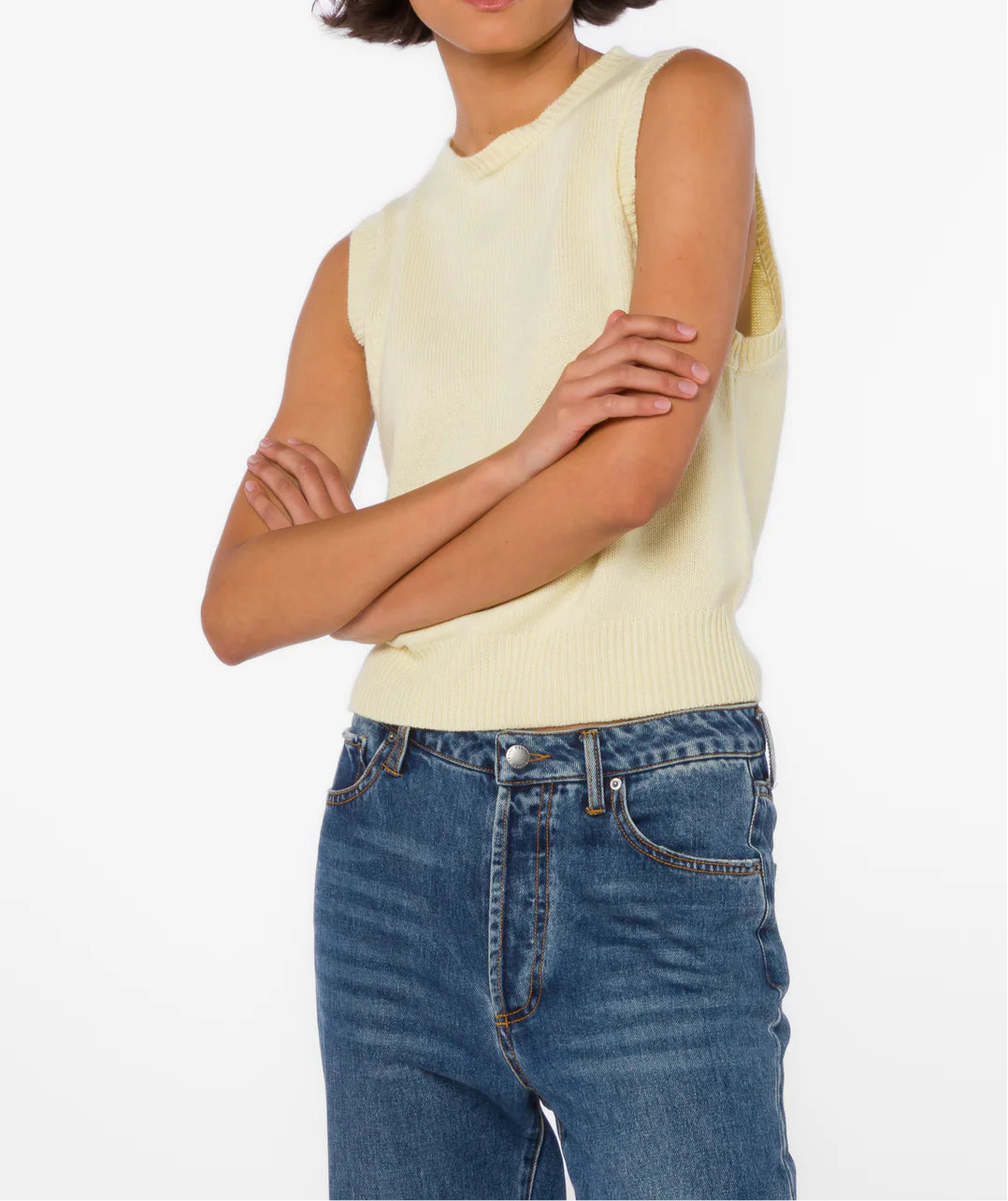 Velvet Heart | Renier Lemon Chiffon Vest