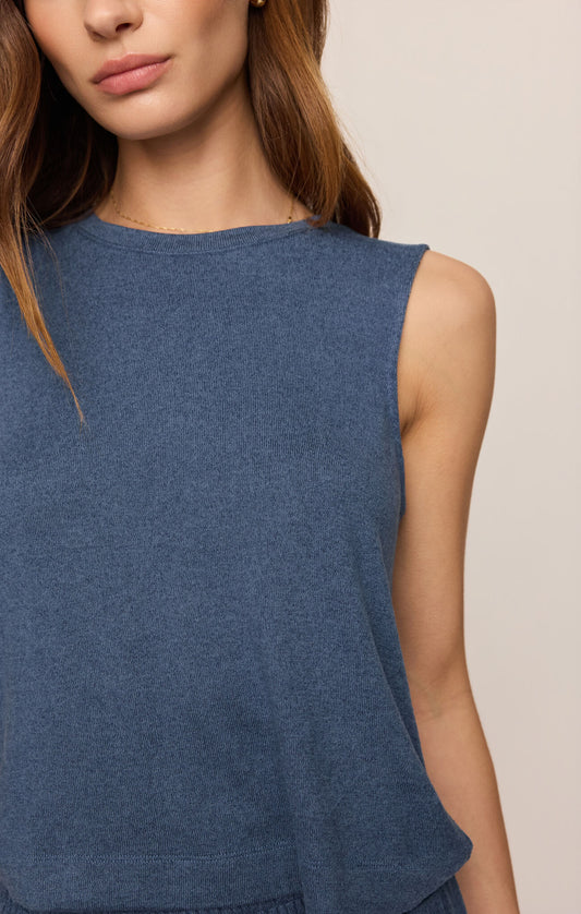 Z Supply | Sloane Silky Jersey Tank- True Navy