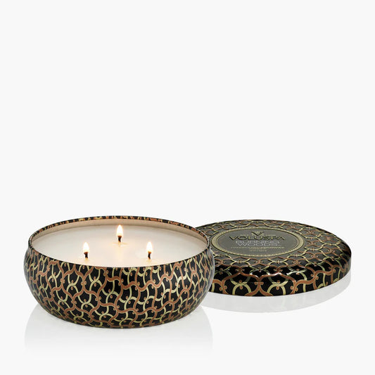Voluspa Burning Woods 3 Wick Tin Candle 12oz
