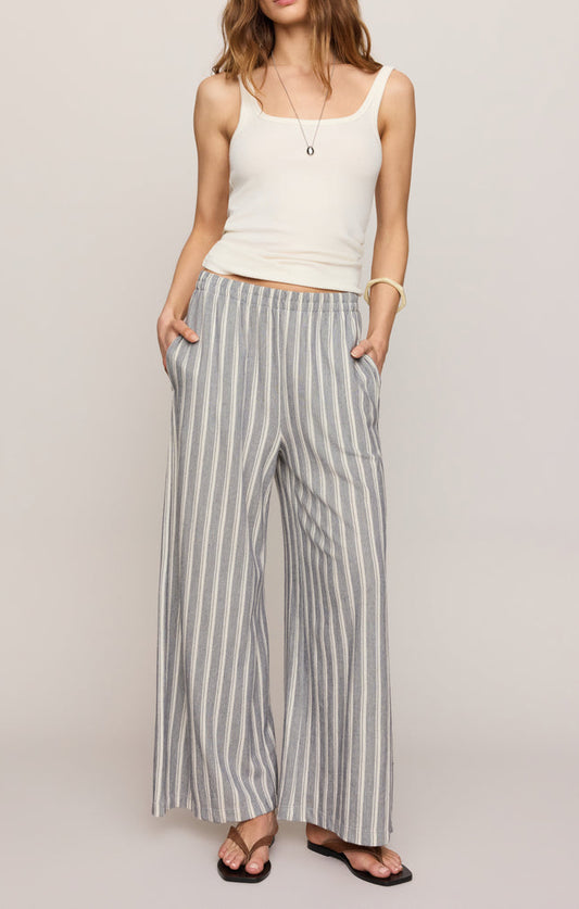 Z Supply | Scout Knit Striped Pant-Summer Stone