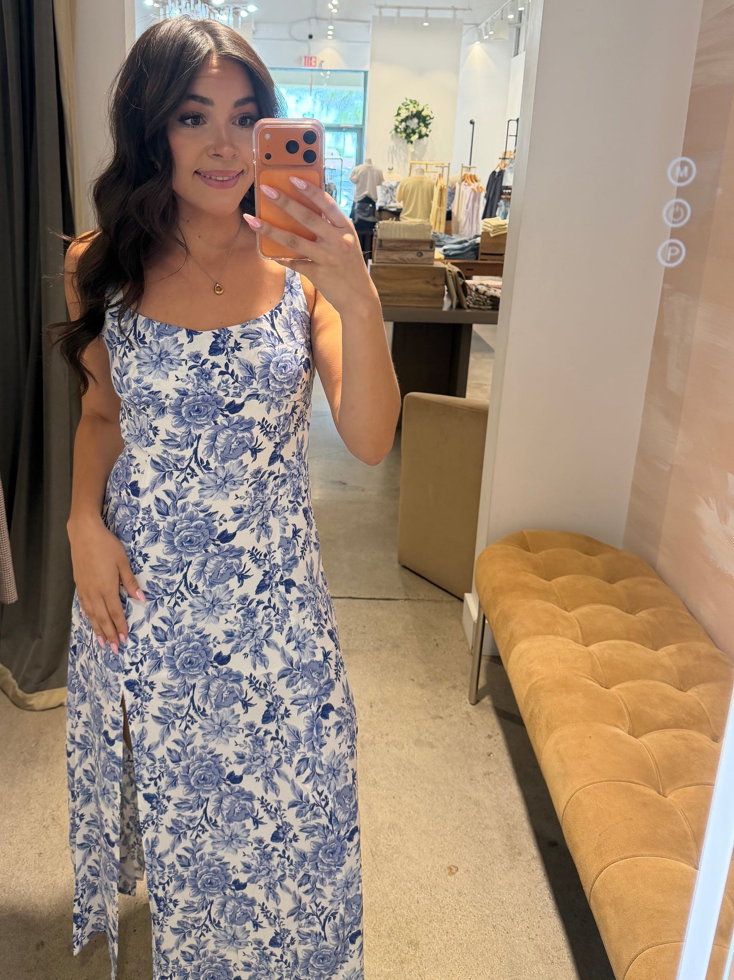 Sheila Blue Floral Midi Dress