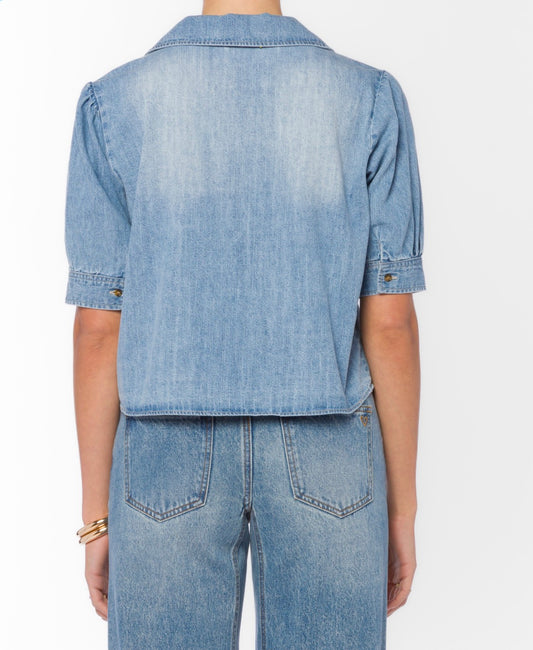 Velvet Heart | Babette Denim Top- Uptown
