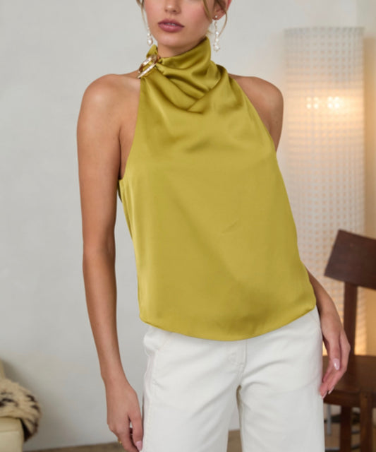 Kylie Sleeveless Halter Top