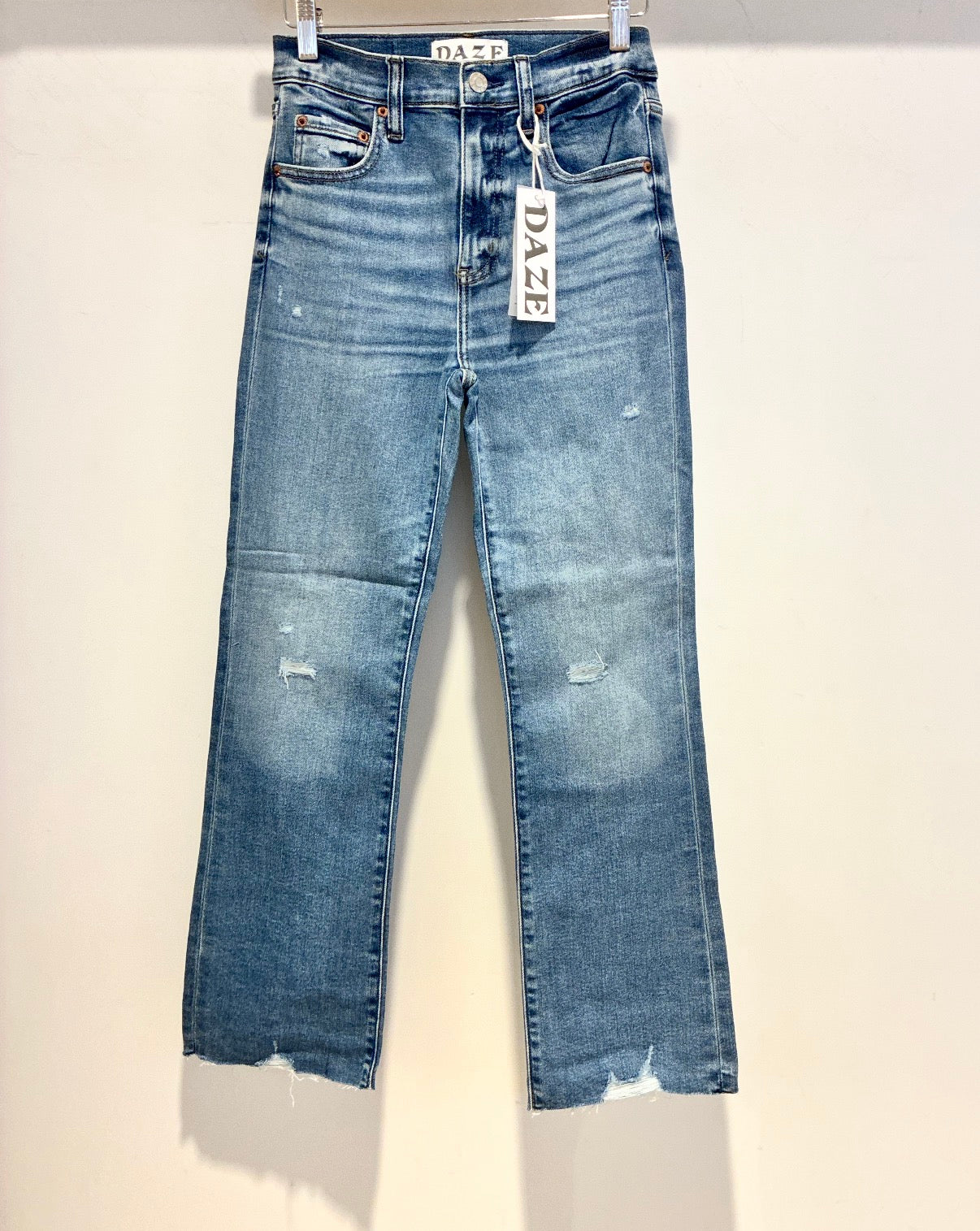 Daze |    Shy Girl Crop Flare Jean-  in Wide Awake Vintage