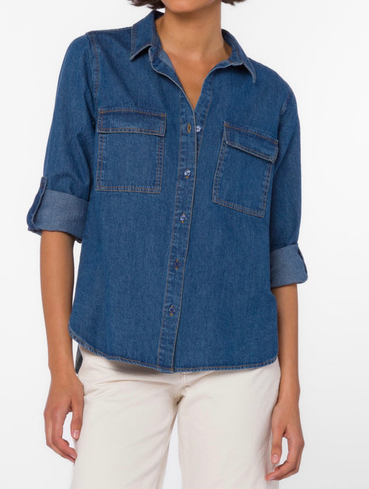 Velvet Heart | Talma Dark Rinse Shirt