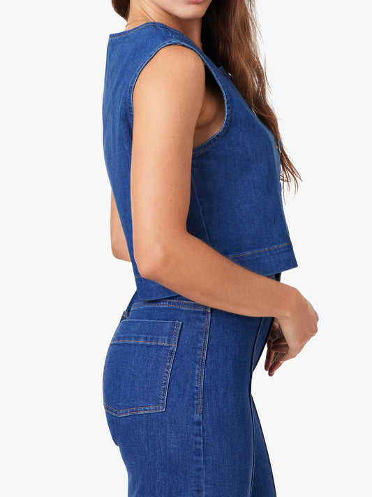 Habitual | The Sloane Sleeveless Denim Vest