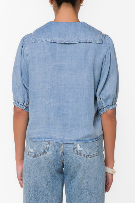 Velvet Heart | Areli Classic Indigo Blouse