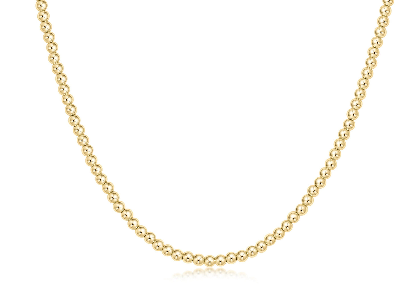 enewton | choker beaded - classic gold 3mm
