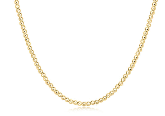 enewton | choker beaded - classic gold 3mm