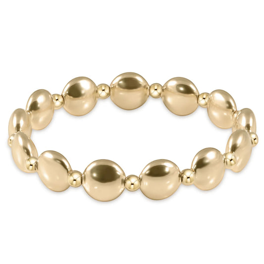 Enewton honesty gold grateful pattern 10mm bead bracelet