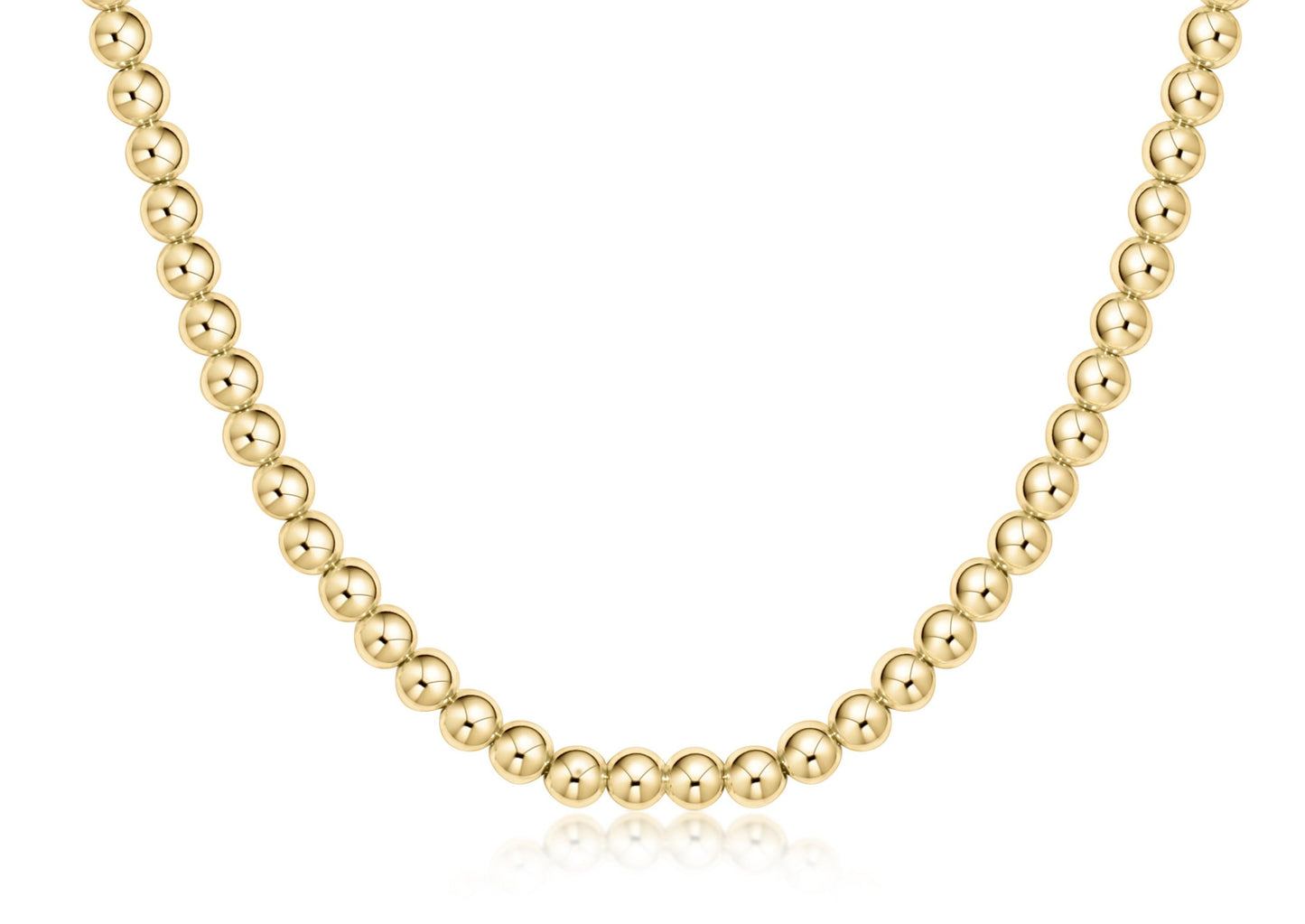 enewton | choker beaded - classic gold 5mm